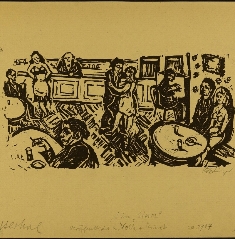 Nachtlokal, L 1948 (für Simplicissimus), 256x133 (unverkäuflich)
















