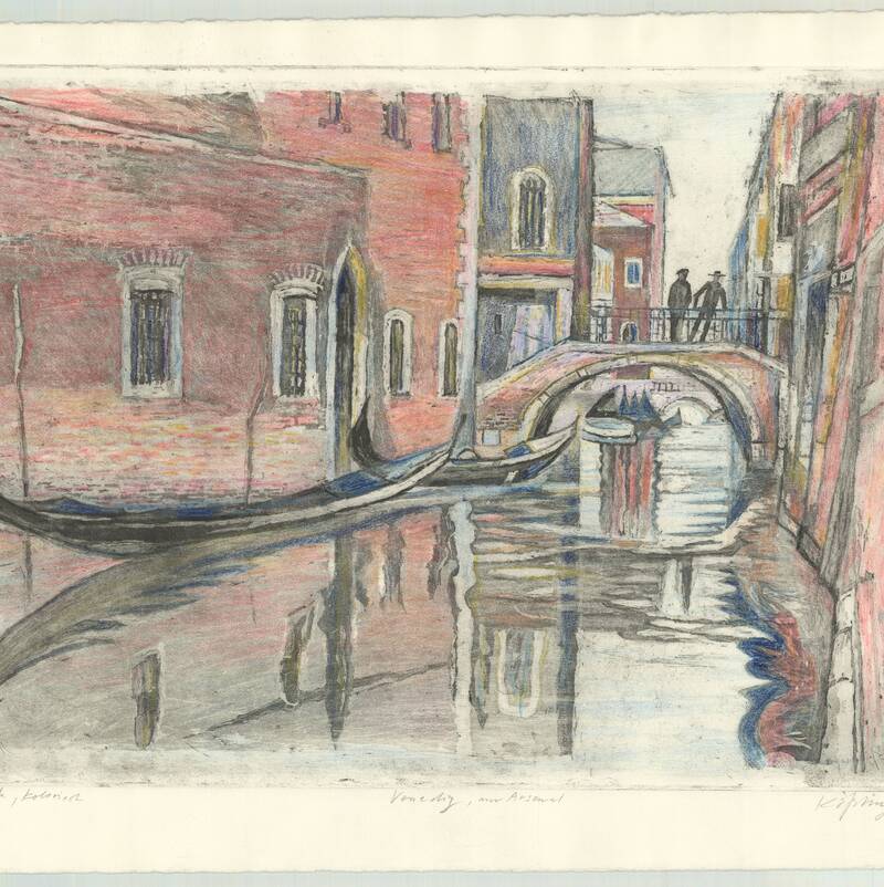 Venedig, am Arsenale,  FR koloriert, 435x318 (unverkäuflich)
