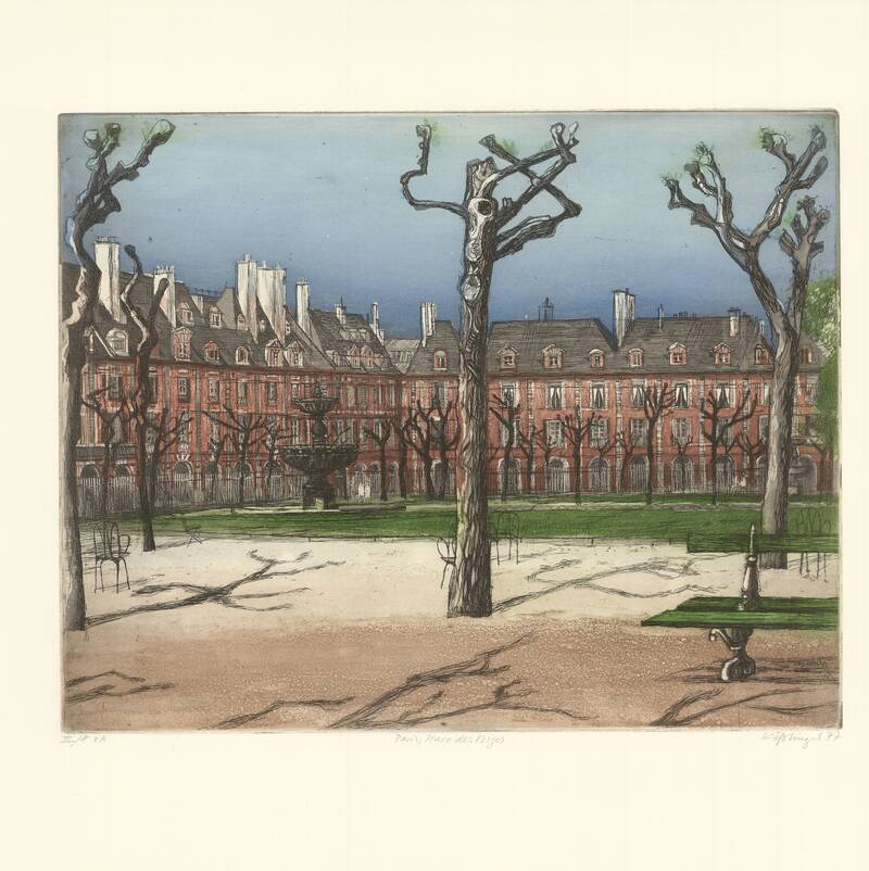 Paris, Place des Vosges, FR  1977, 424x335

